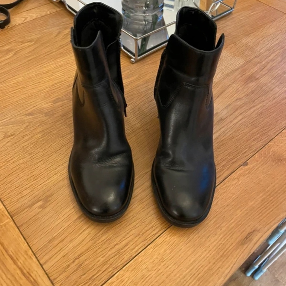 Clarks Sleek Black Ankle Boots